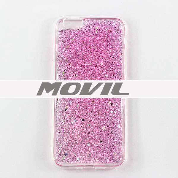 NP-2484 Epoxy Brillo Bling Auave TPU Funda para Apple iPhone 6-7